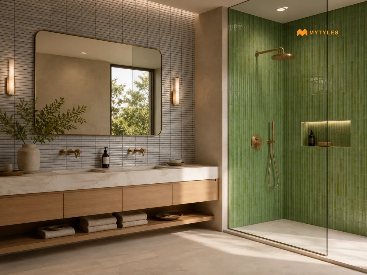 Vertical and Horizontal KitKat Tile Layouts for Taller or Wider Walls